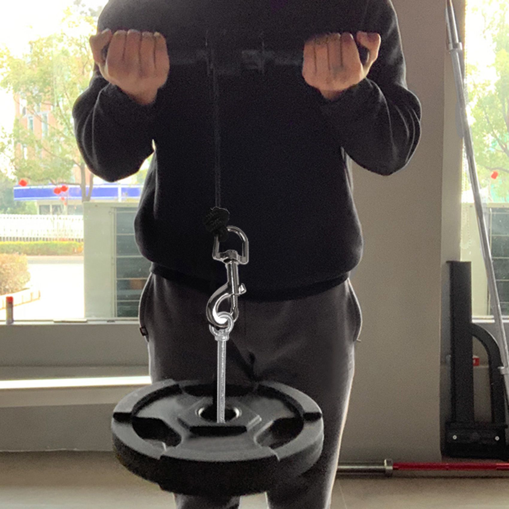 Wrist Roller Forearm - リストローラーエクササイザー トレーナー 前腕強化エクササイザー ローラー 前腕ウェイト グリップワークアウト