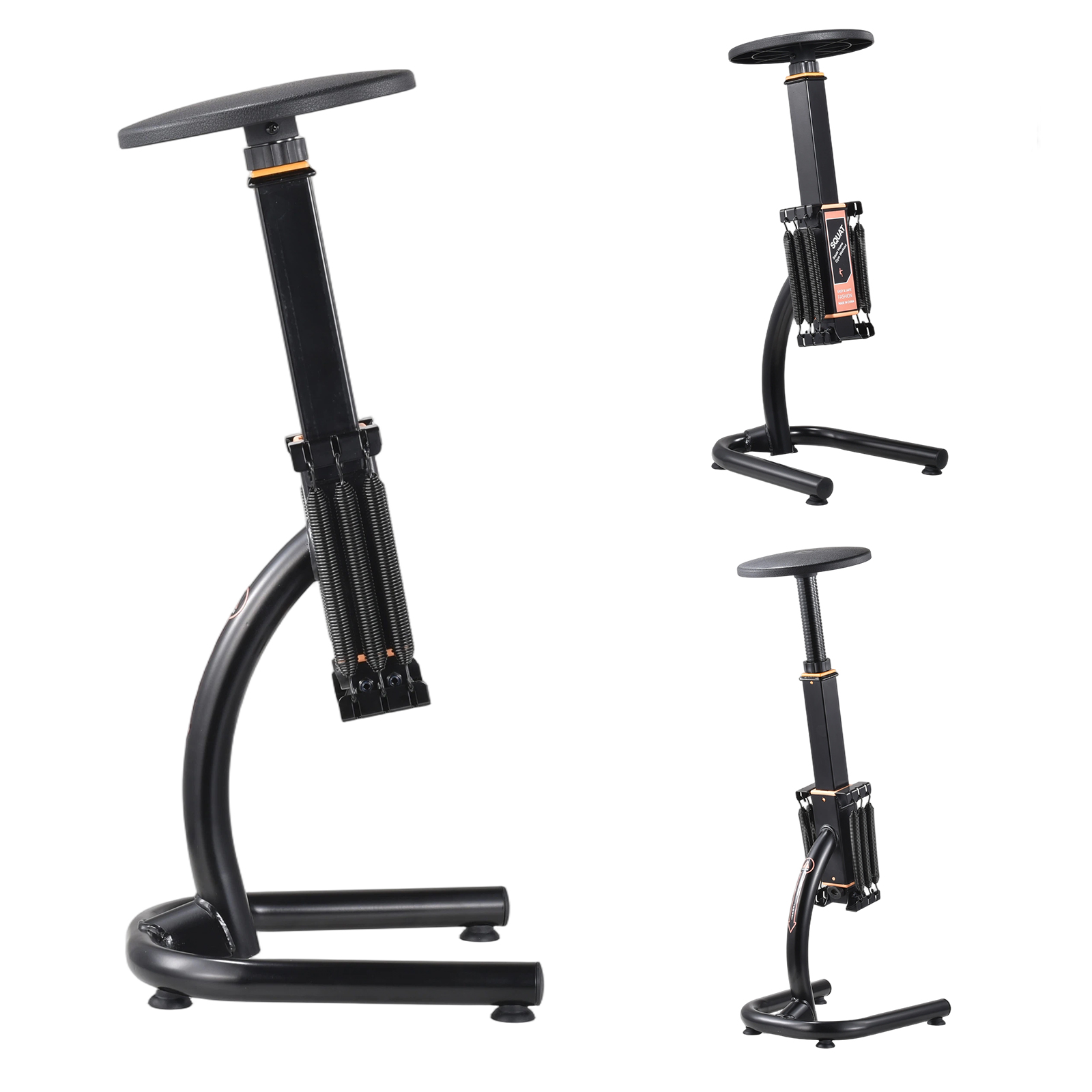 Home Gym Hip Thrust Machine - ホームフィットネススクワットマシン、ヒップスラスト・臀筋・四頭筋・脚のトレーニング用調整可能なスクワットアシストトレーナー、狭いスペースのホームジム用多機能ポータブルディープスクワットエクササイズ機器
