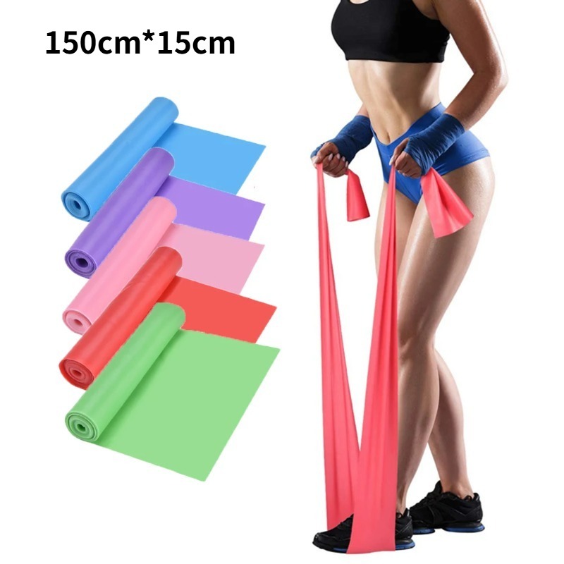 Home Gym Resistance Machine - 天然ラテックス製レジスタンスバンド、ヨガ、ピラティス、ホームジム、フィットネストレーニング用の伸縮性エクササイズバンド