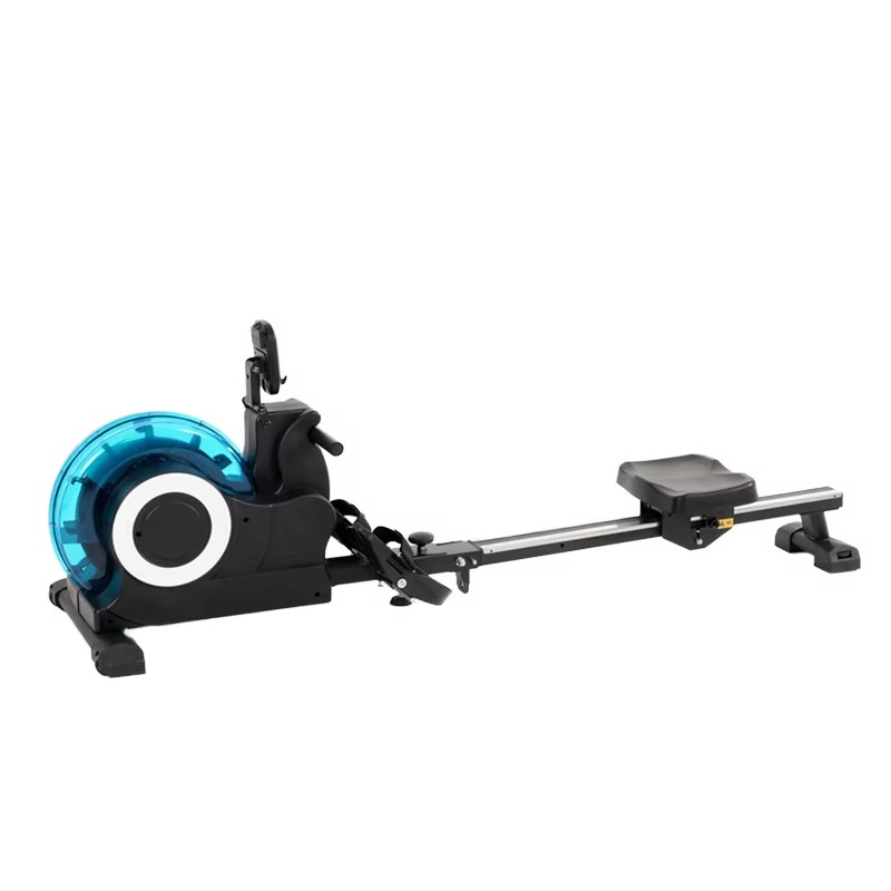 Home Gym Resistance Machine - 耐水性、音声遮断機能付き、折りたたみ式、LEDスチール製シングルスカルローイングマシン（家庭用およびジム用）