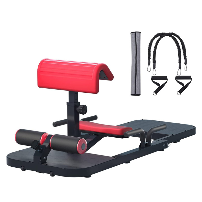 Home Gym Hip Thrust Machine - 折りたたみ式業務用プッシュアップ3in1ディープスクワットマシン（バンド付き）ホームジム機器ヒップスラスト・グルートマシン（男女兼用）