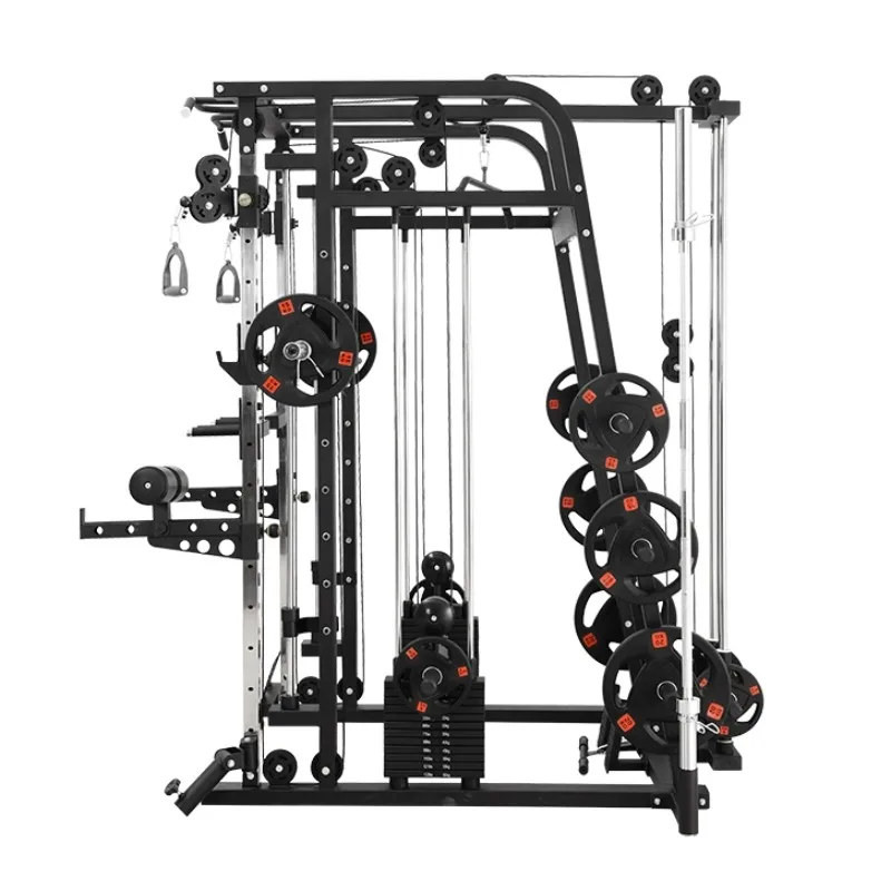 Home Gym Smith - 2026年式複合パワーラック スミスマシン ファンクショナルトレーナー ホームジム 筋力トレーニング器具
