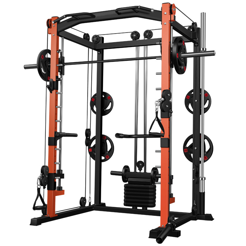 Home Gym Smith - 多機能ホームジム機器 スクワットラック プルアップバー パワープーリーケーブル スミスマシン