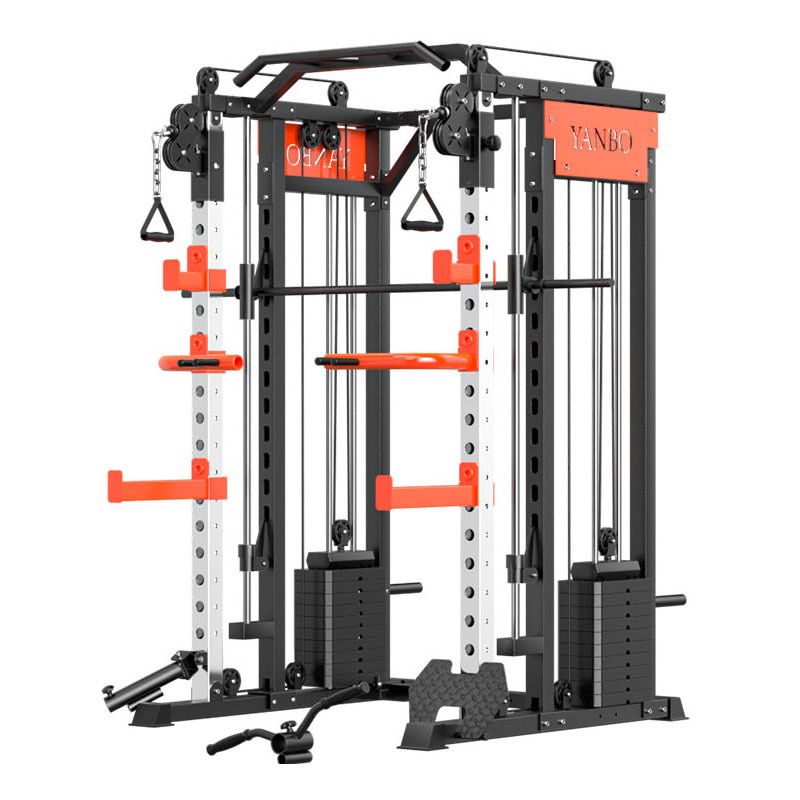 Home Gym Smith - 多機能トレーナーガントリーコンビネーションスクワットパワーラックマルチファンクションスミスマシン（家庭用およびジム用）