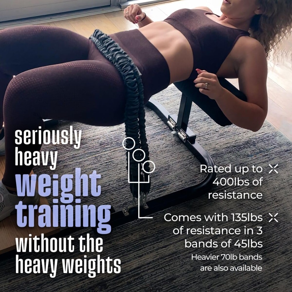 Home Gym Hip Thrust Machine - お得な価格！高負荷ヒップスラストマシン、臀筋トレーニング用ホームジムトレーニング器具。45、90、135ポンドの抵抗付き。