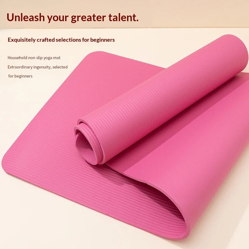 特厚滑り止めヨガマット、衝撃吸収、幅広ピラティスフィットネス - Home Gym Yoga Mat のレビューと価格
