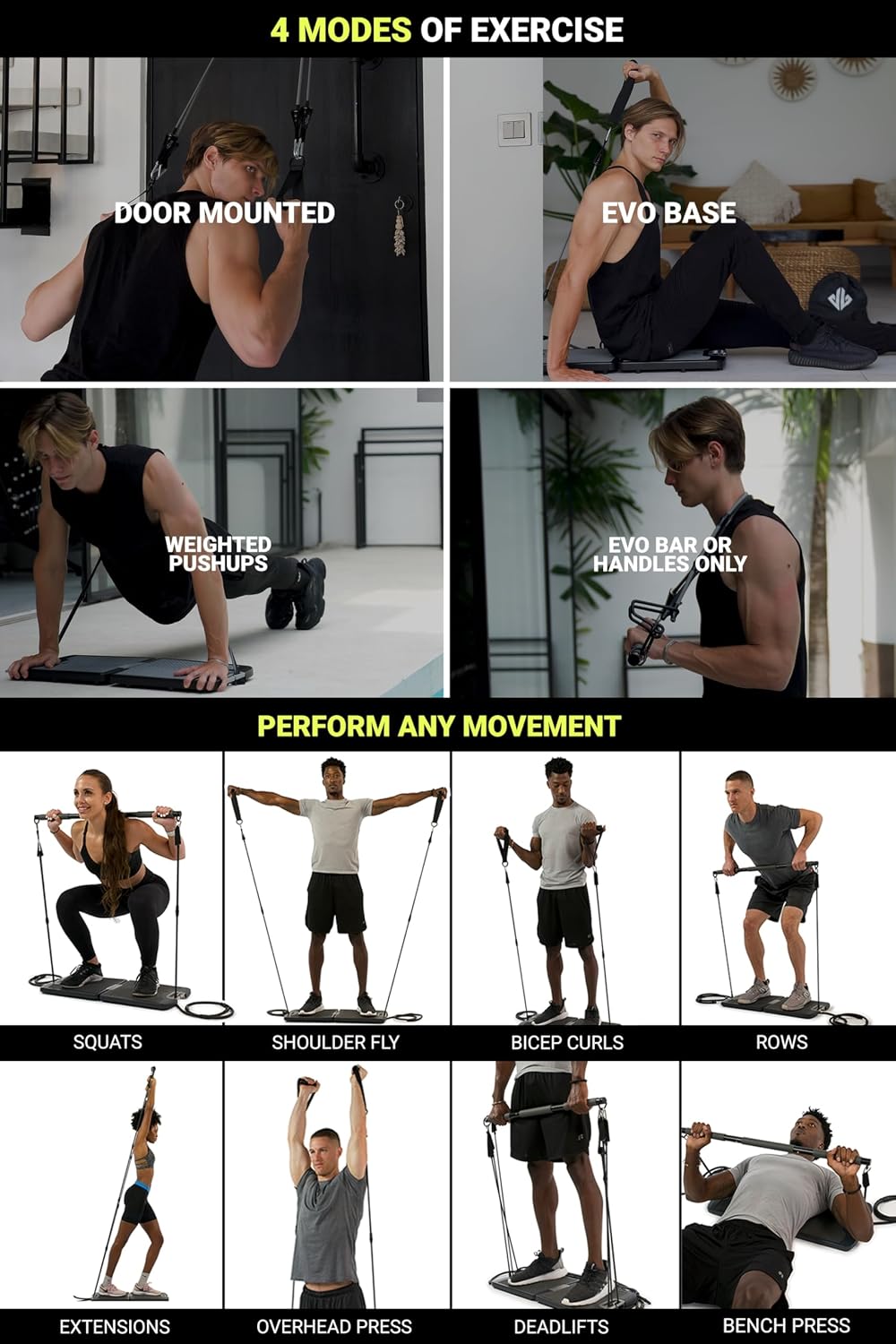 オールインワンポータブルホームジム：10～320ポンドの抵抗 - Home Gym Workout のレビューと価格
