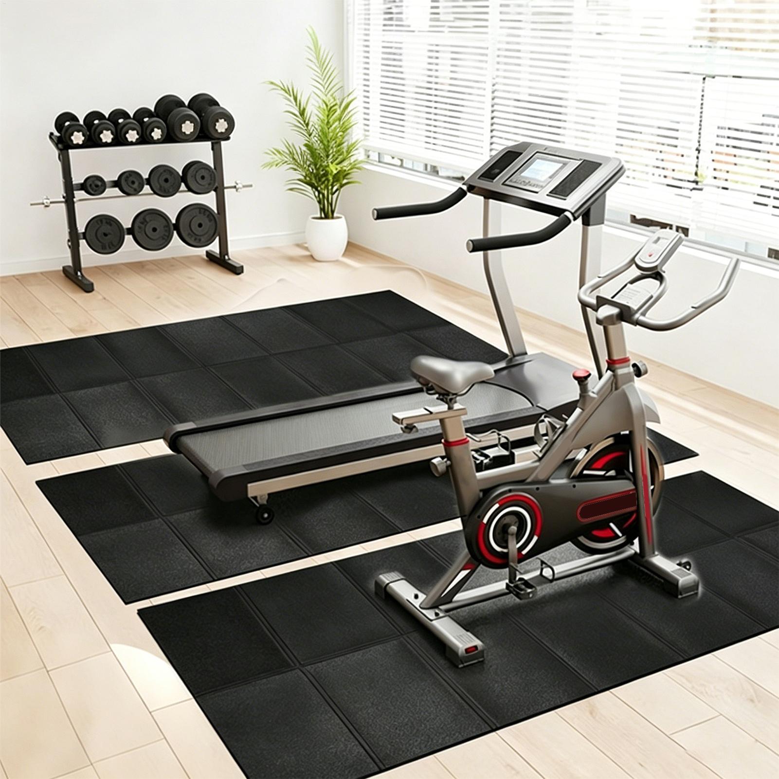 トレッドミルマット振動吸収ヘビーデューティトレッドミルフロア - Home Gym Workout のレビューと価格