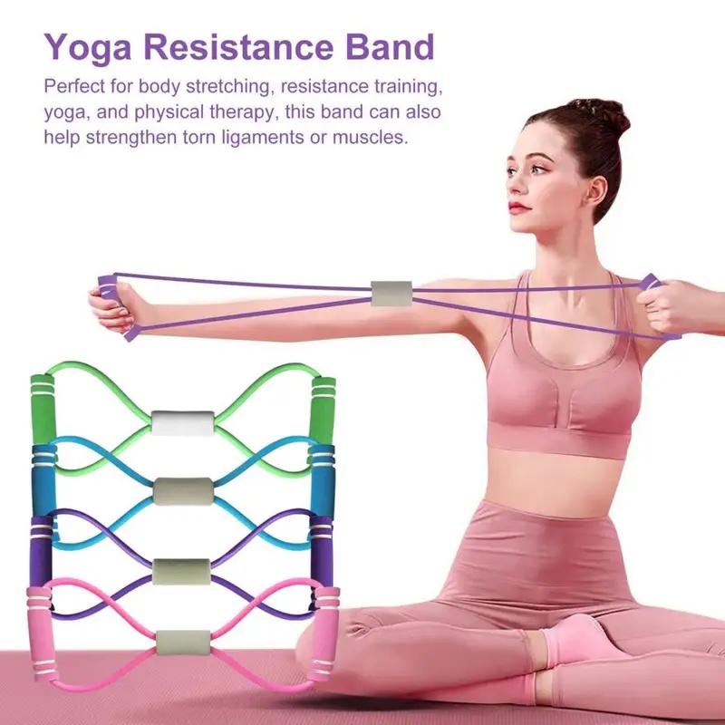 フィットネス抵抗バンド ハンドル付き ポータブル 男女兼用  - Home Gym Resistance Machine のレビューと価格
