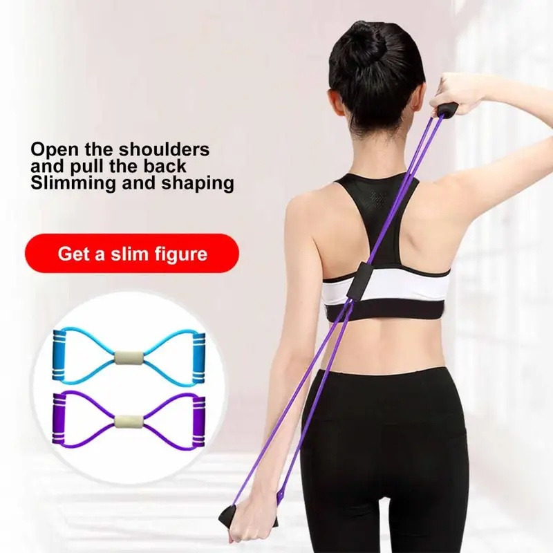 フィットネス抵抗バンド ハンドル付き ポータブル 男女兼用  - Home Gym Resistance Machine のレビューと価格