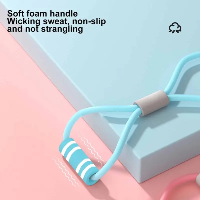 フィットネス抵抗バンド ハンドル付き ポータブル 男女兼用  - Home Gym Resistance Machine のレビューと価格