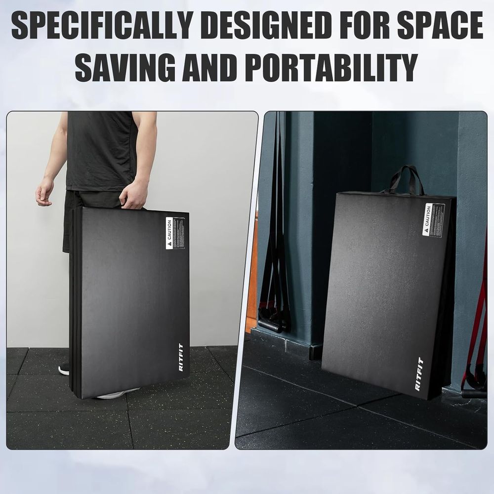 強化された厚手のジムマット、3'x6'、4'x8'、4x10 - Home Gym Yoga Mat のレビューと価格