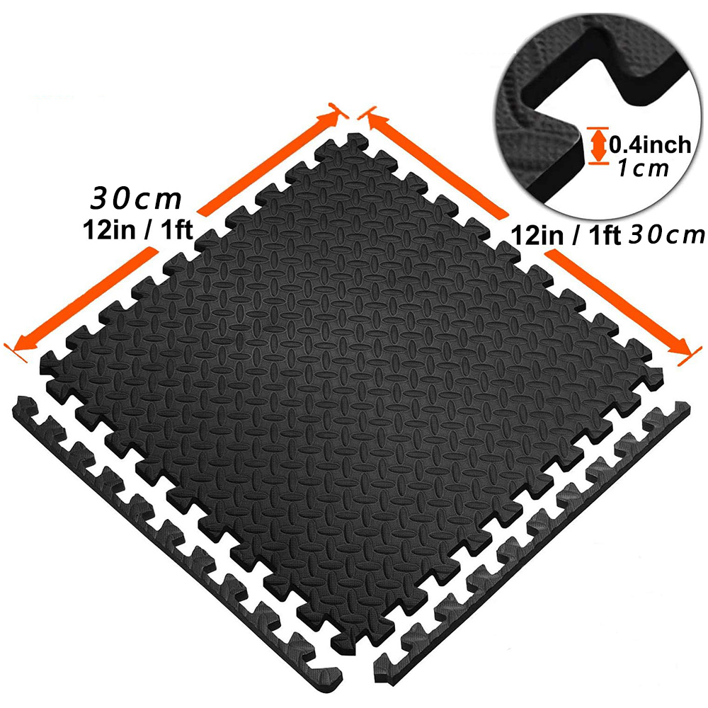 パズルフィットネスマット EVA インターロッキングフォーム - Home Gym Yoga Mat のレビューと価格