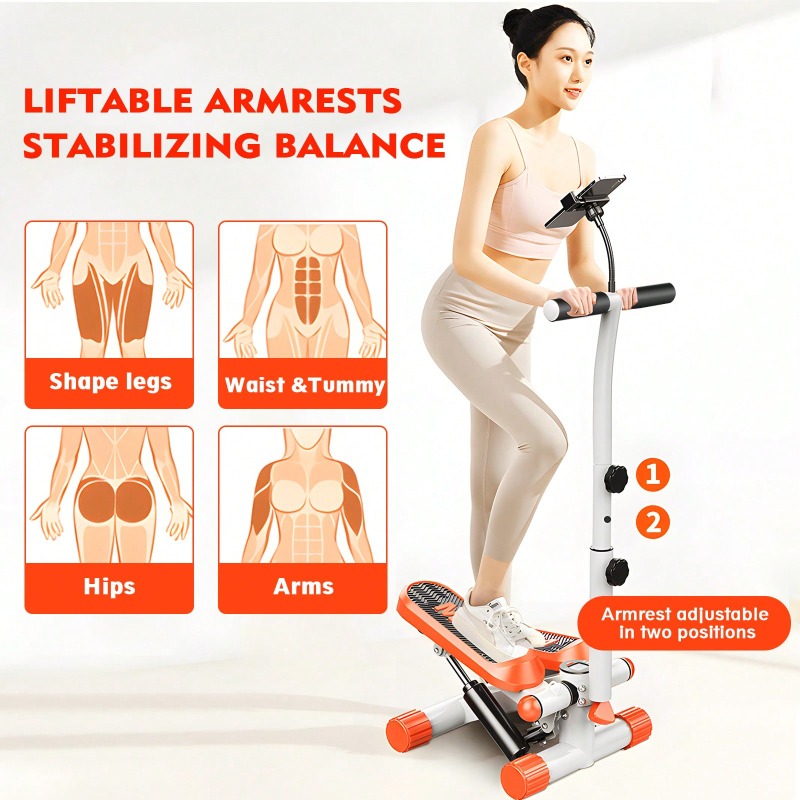 抵抗バンド付きミニステッパー – 高さ調節可能 350LB  - Home Gym Resistance Machine のレビューと価格
