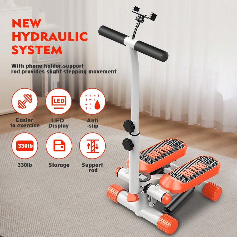 抵抗バンド付きミニステッパー – 高さ調節可能 350LB  - Home Gym Resistance Machine のレビューと価格