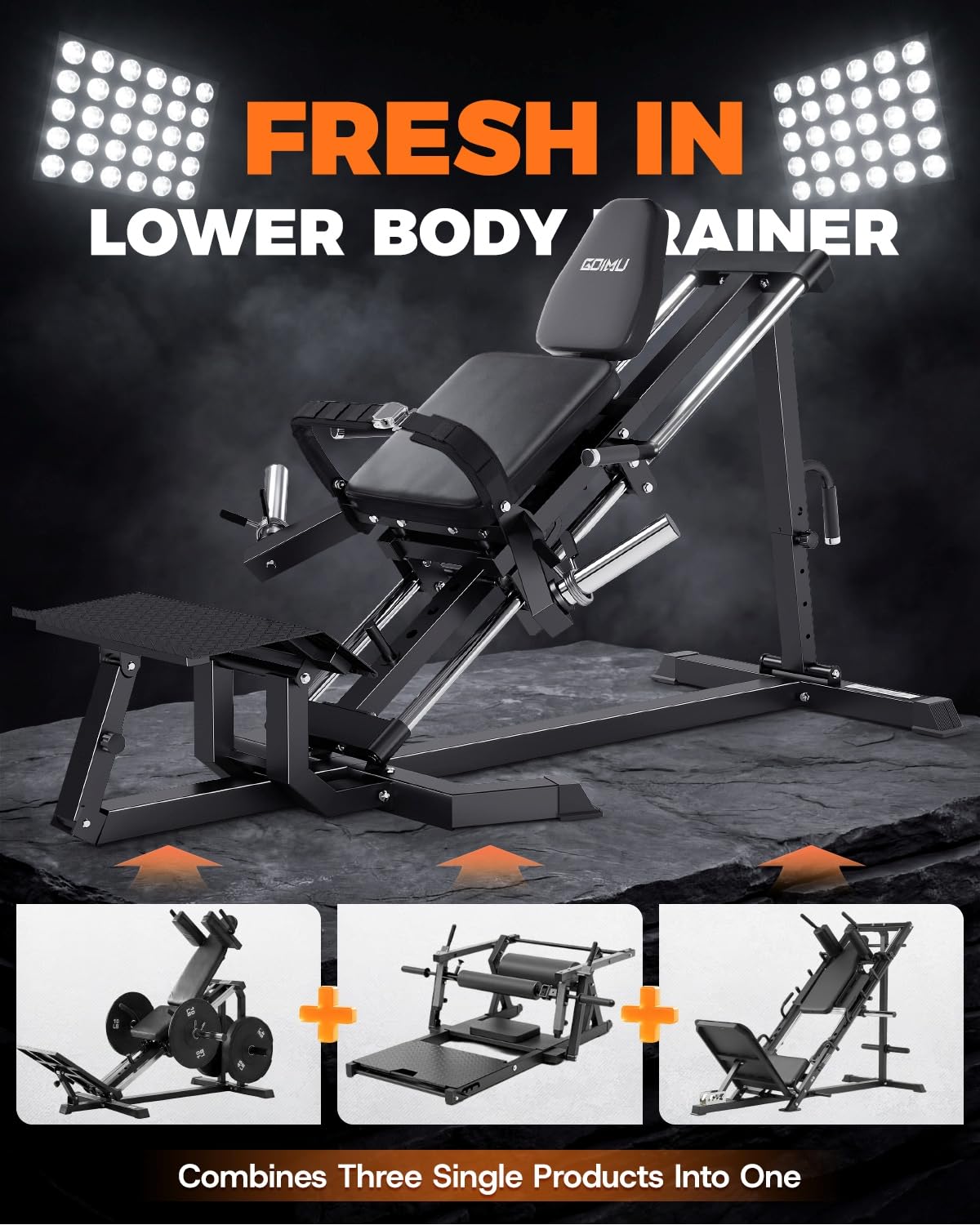 LH01 レッグプレス＆ヒップスラストマシンコンボ、2 in - Home Gym Hip Thrust Machine のレビューと価格