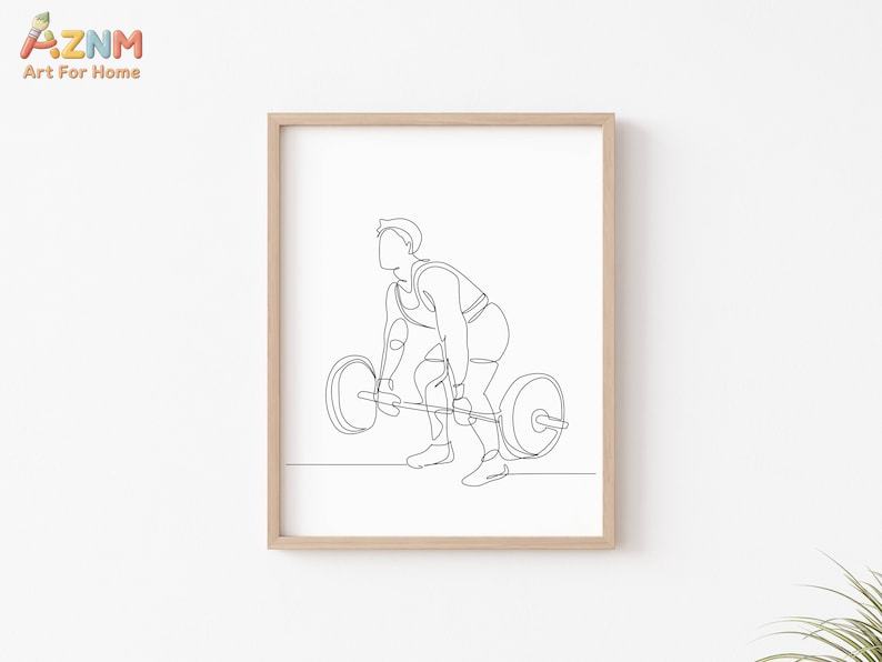 AZNM フィットネスワークアウトラインアートキャンバスウォ - Home Gym Decor のレビューと価格