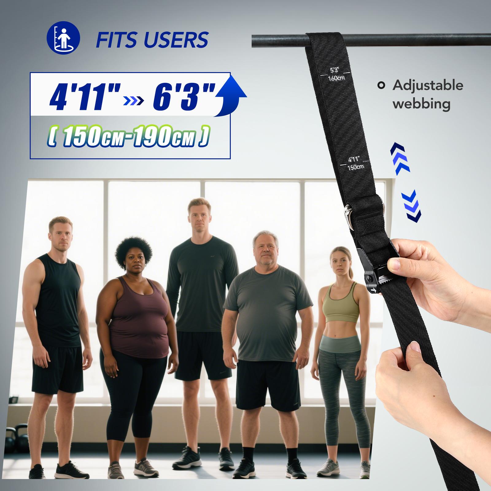 ヘビーデューティー懸垂補助バンドセット 4x80ポンド 調節 - Home Gym Resistance Machine のレビューと価格