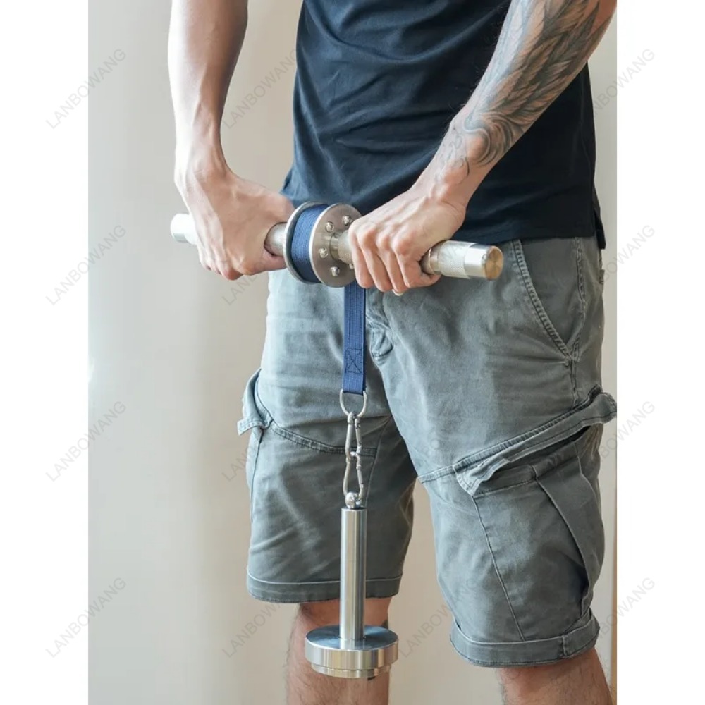 ステンレス鋼製前腕ローラー手首トレーナーハンドグリップアーム - Wrist Roller Forearm のレビューと価格