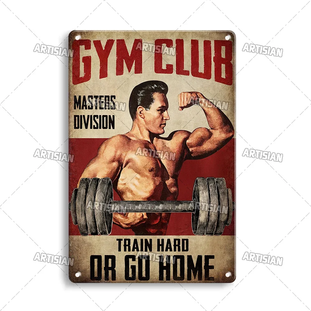 オールドマンジムクラブの感動的なフレーズアート絵画ウォールプ - Home Gym Decor のレビューと価格