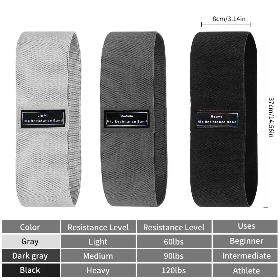レジスタンスバンド、女性と男性用のファブリックトレーニングバ - Resistance Band Heavy のレビューと価格