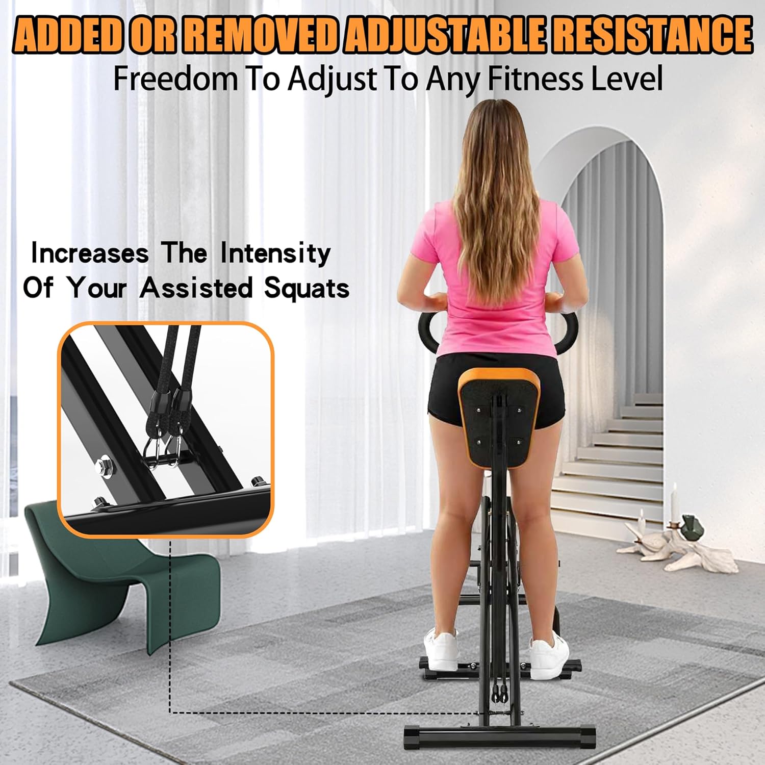 家庭用スクワットマシン、ヒップトレーニング用アシストトレーナ - Home Gym Resistance Machine のレビューと価格