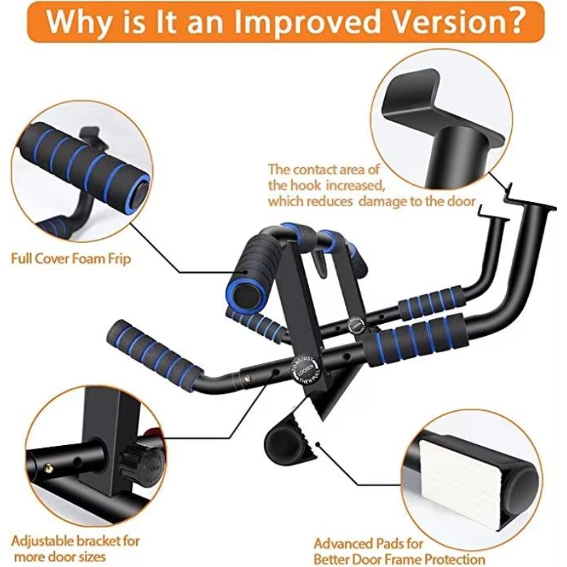 ドア枠用懸垂バー 多機能懸垂チンニングバー ホームドアフレー - Home Gym Workout のレビューと価格