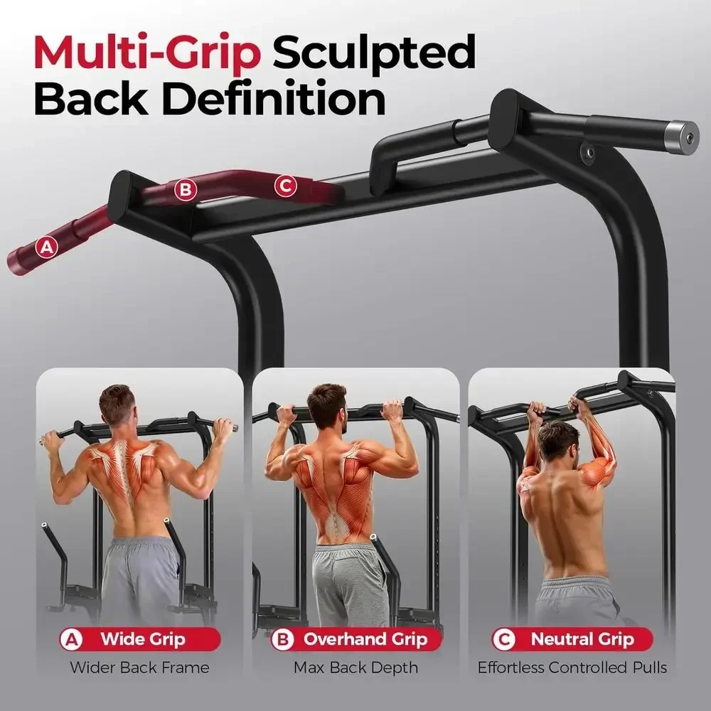 膝上げ補助機能付きパワータワー、多機能懸垂バー、ディップステ - Home Gym Multi Station のレビューと価格