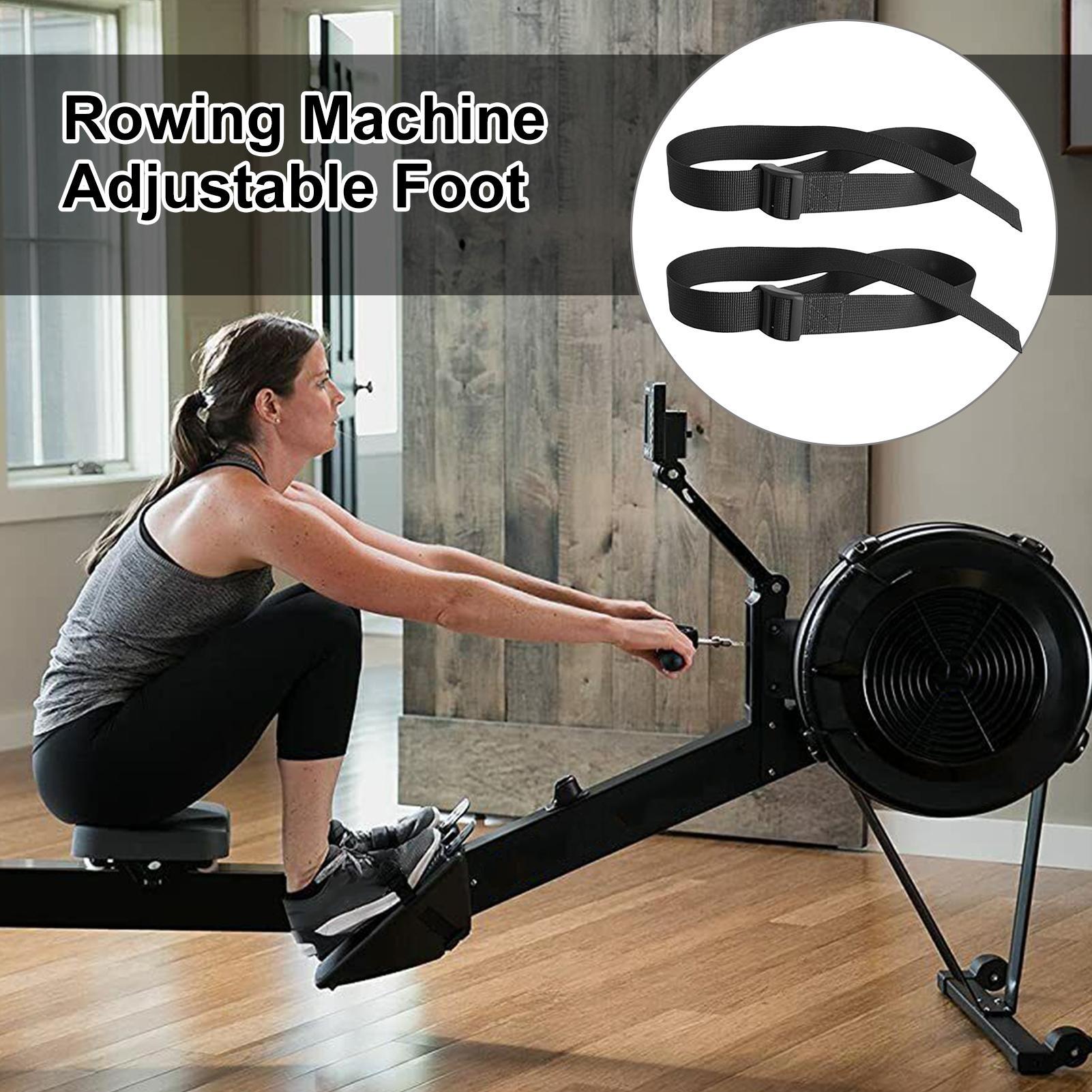 2 個ローイングマシンフットストラップ脚トレーニング再利用可 - Home Gym Installation のレビューと価格