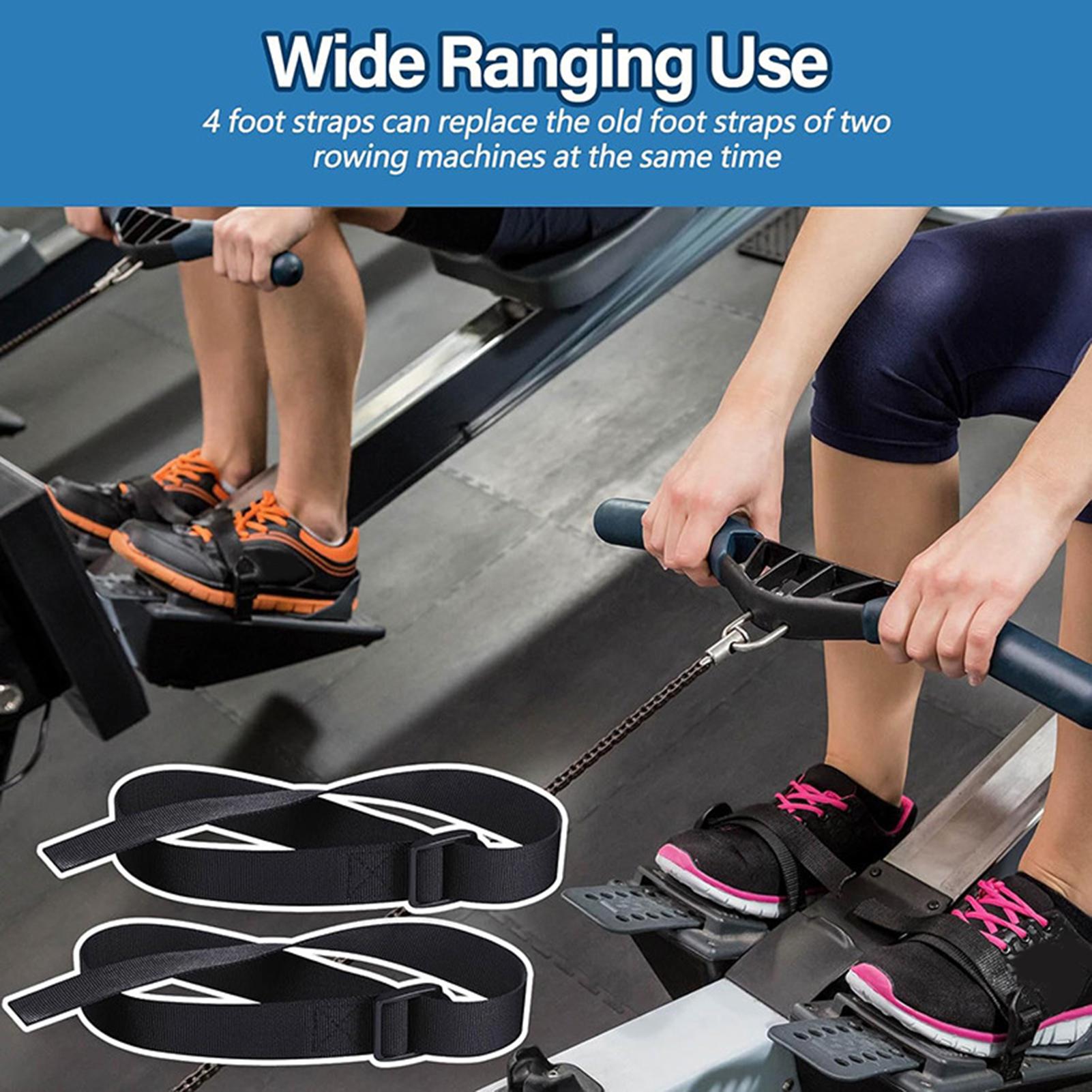 2 個ローイングマシンフットストラップ脚トレーニング再利用可 - Home Gym Installation のレビューと価格