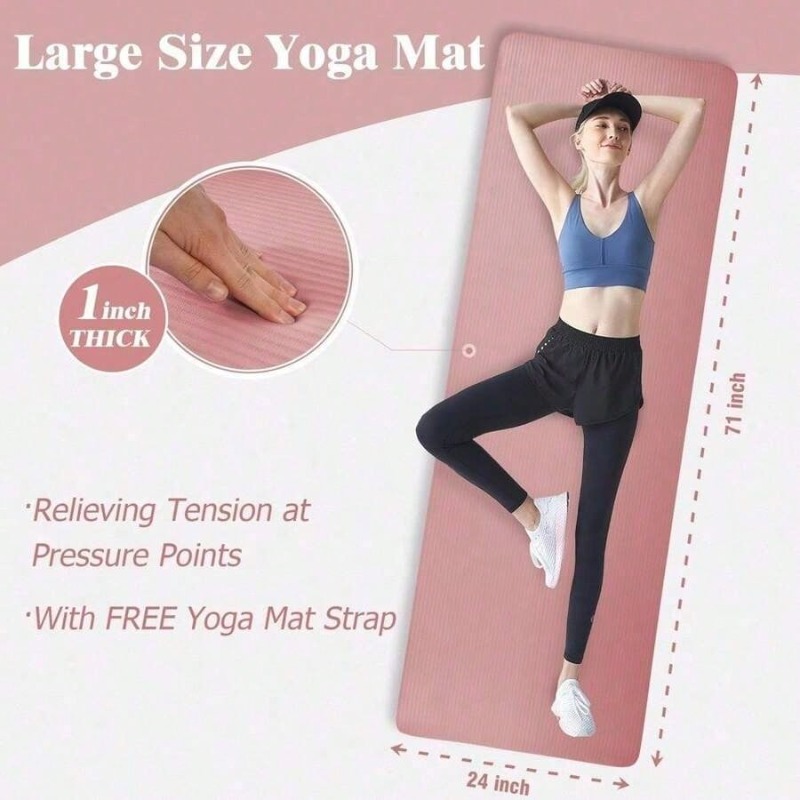 ヨガマット バランスフロムヨガマット 1インチの極厚高密度エ - Home Gym Yoga Mat のレビューと価格