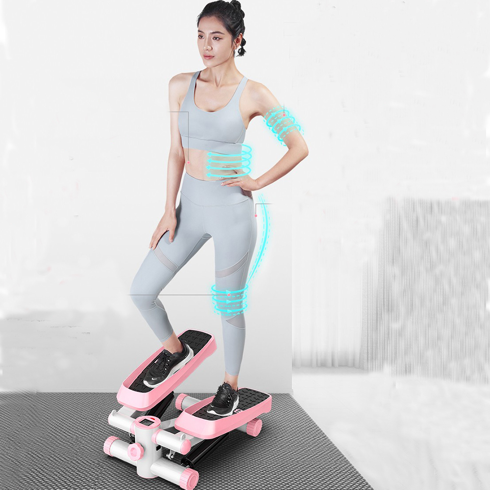 ポータブルホームジムミニフィットネスステッパー、LCDディス - Home Gym Resistance Machine のレビューと価格