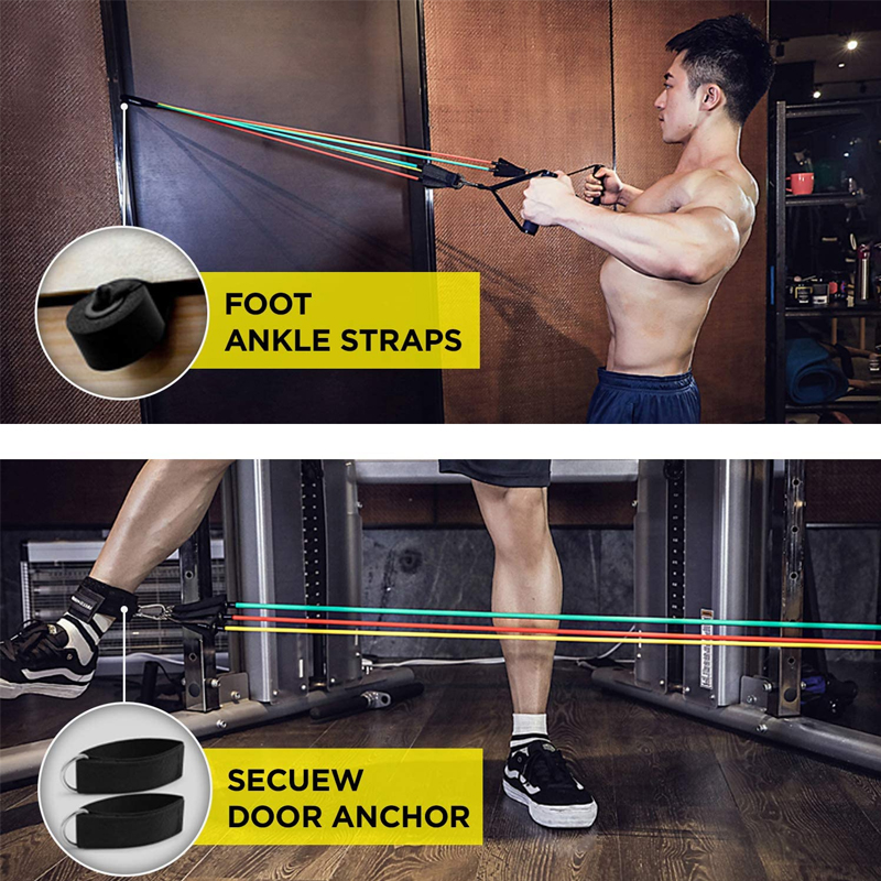ホームワークアウト用の抵抗弾性バンド,ドア,アンカー,アンク - Home Gym Resistance Machine のレビューと価格