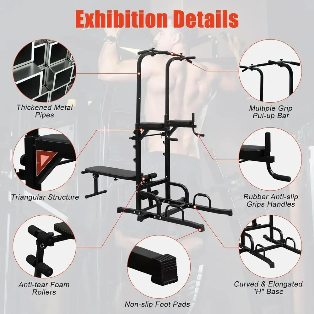 家庭用ジム向けヘビーデューティー高さ調節可能なディップステー - Home Gym Multi Station のレビューと価格
