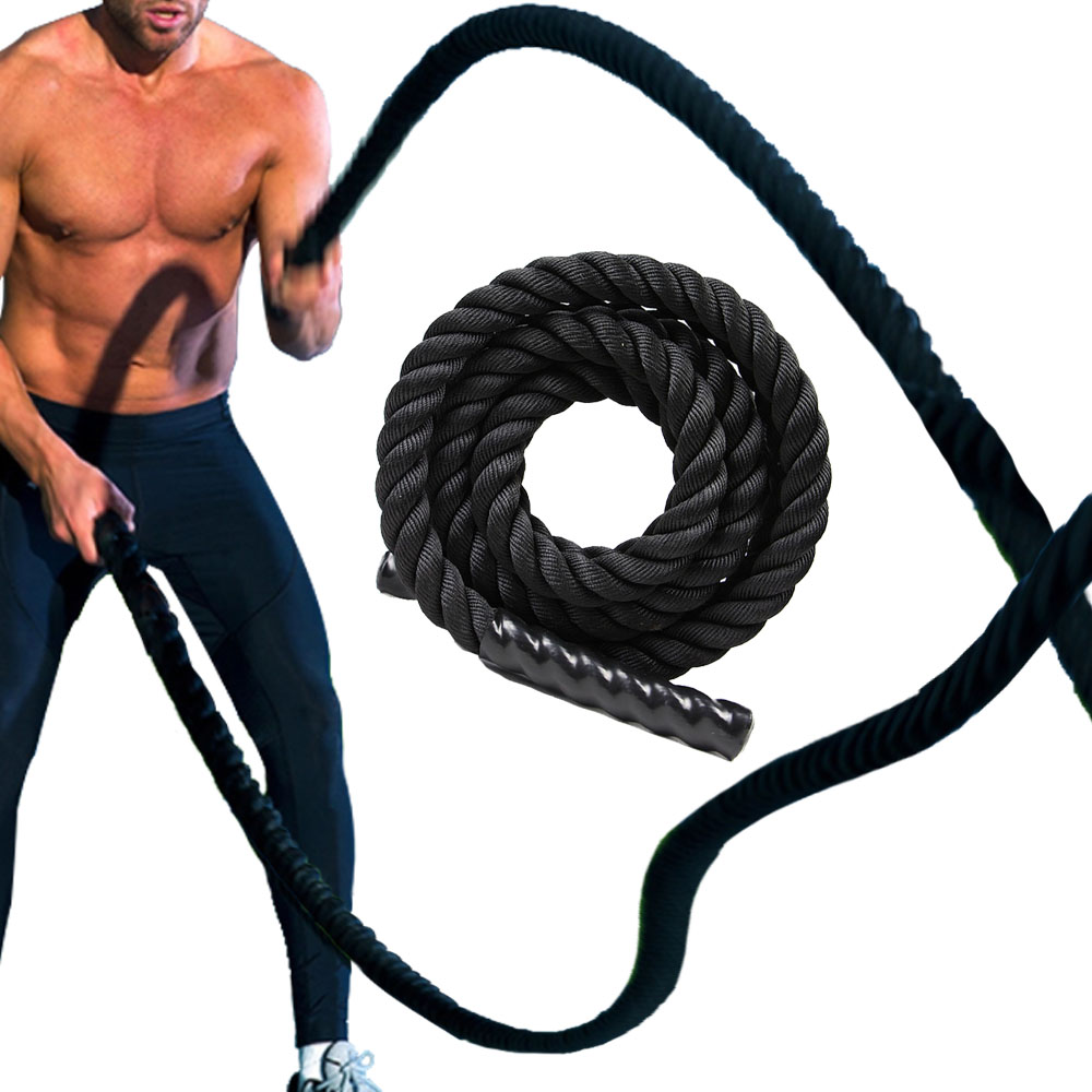 ポリダクロン製バトルロープ ホームジムフィットネスエクササイ - Home Gym Workout のレビューと価格