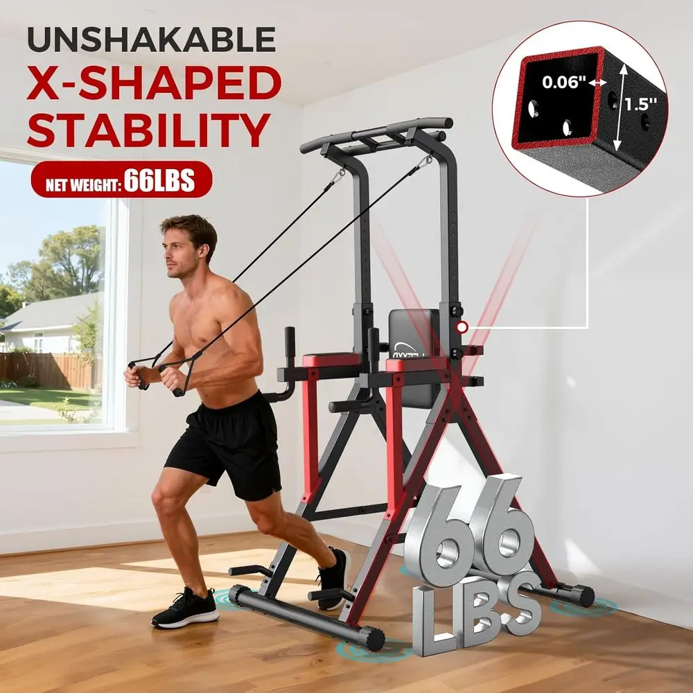 安定性、マルチグリップ、背もたれ、滑り止めパッドを備えた高さ - Home Gym Multi Station のレビューと価格