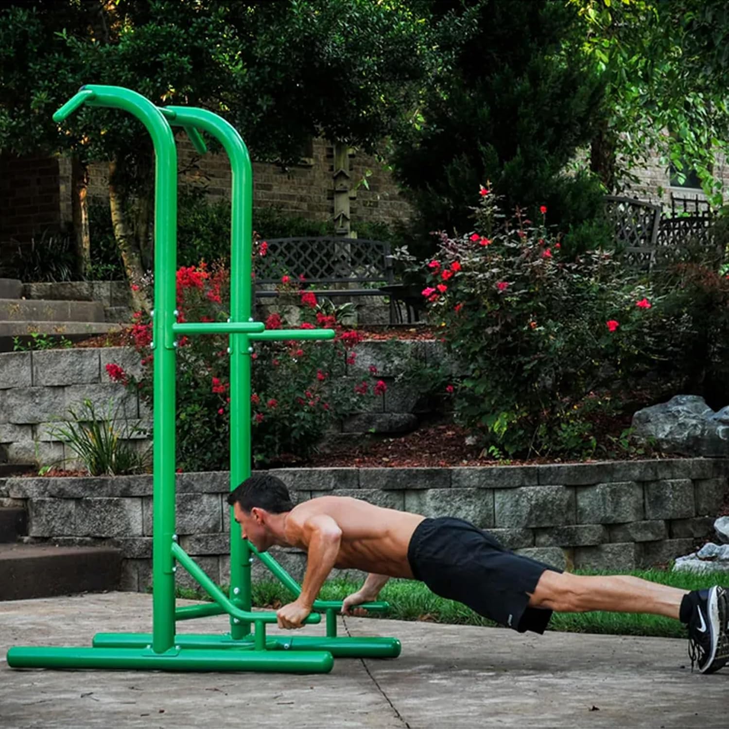 自立式懸垂バー タワー、屋外用パワーステーション ディップス - Home Gym Workout のレビューと価格