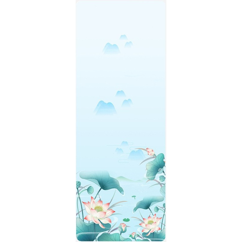 折りたたみ式ポータブルスエードヨガタオル滑り止め汗吸収ヨガマ - Home Gym Yoga Mat のレビューと価格