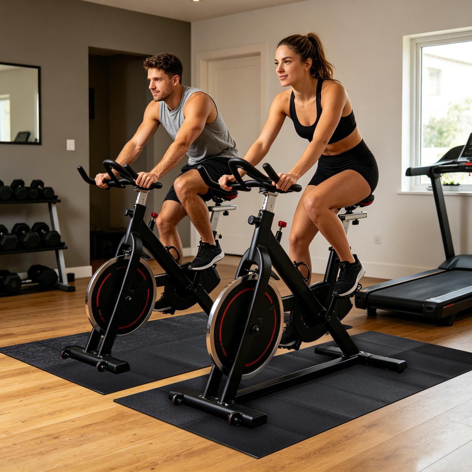トレッドミルマットの下に置く、頑丈な防水折りたたみ式トレッド - Home Gym Workout のレビューと価格