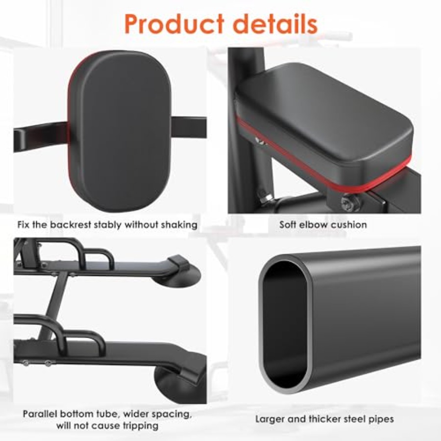 ホームジム懸垂バー：スチール製ブラック12段階調整可能多機能 - Home Gym Multi Station のレビューと価格