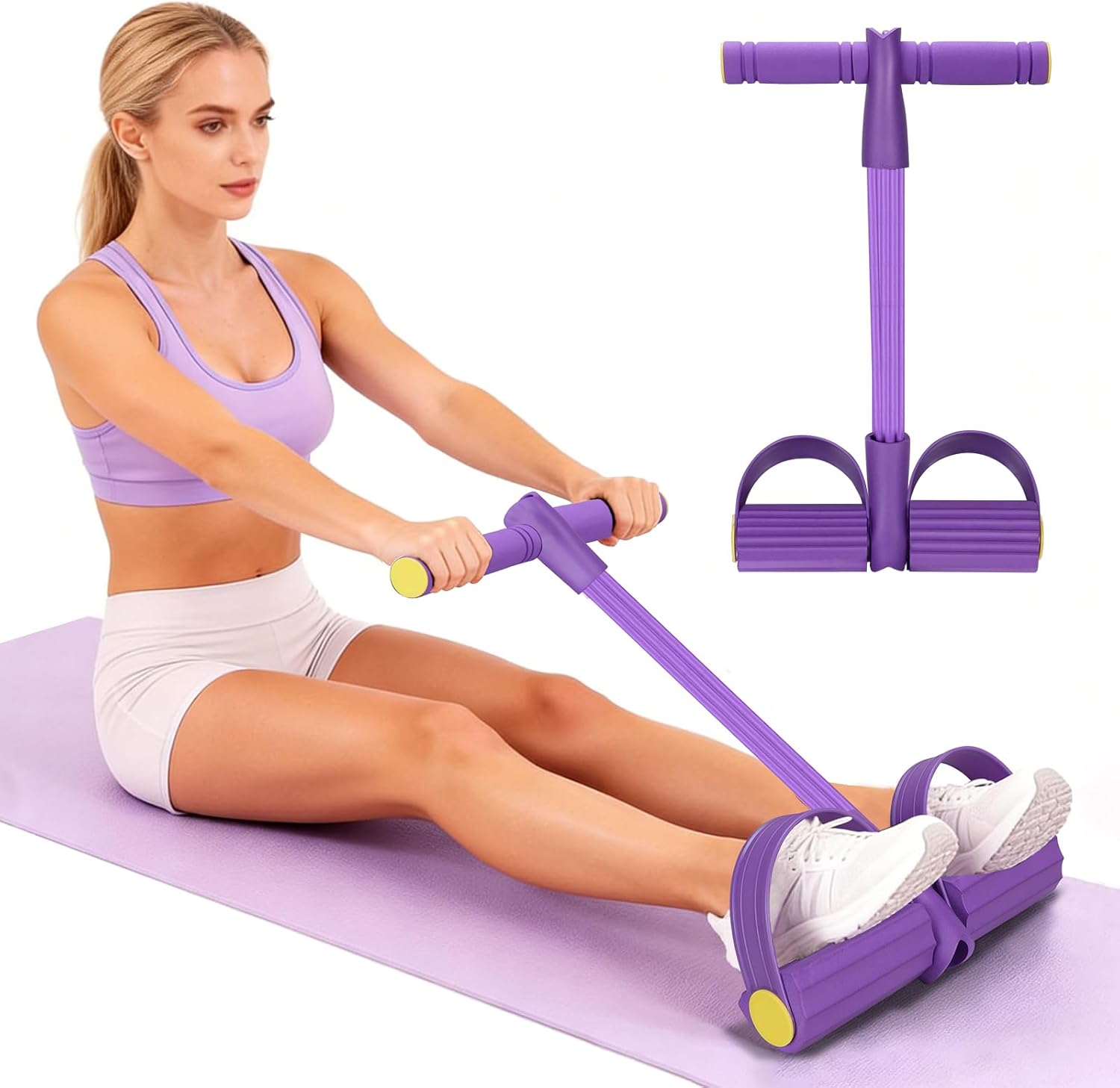4 チューブ抵抗バンド多機能テンションロープフィットネスバン - Home Gym Resistance Machine のレビューと価格
