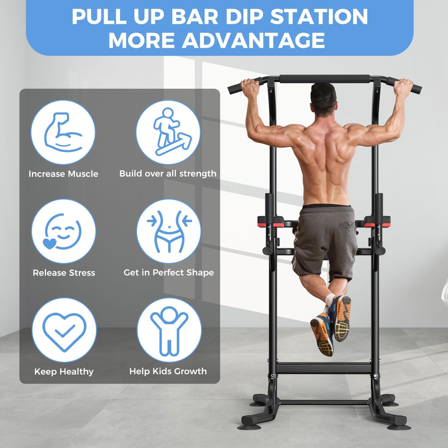 ホームジム多機能ディップステーション - 筋力トレーニング、 - Home Gym Multi Station のレビューと価格