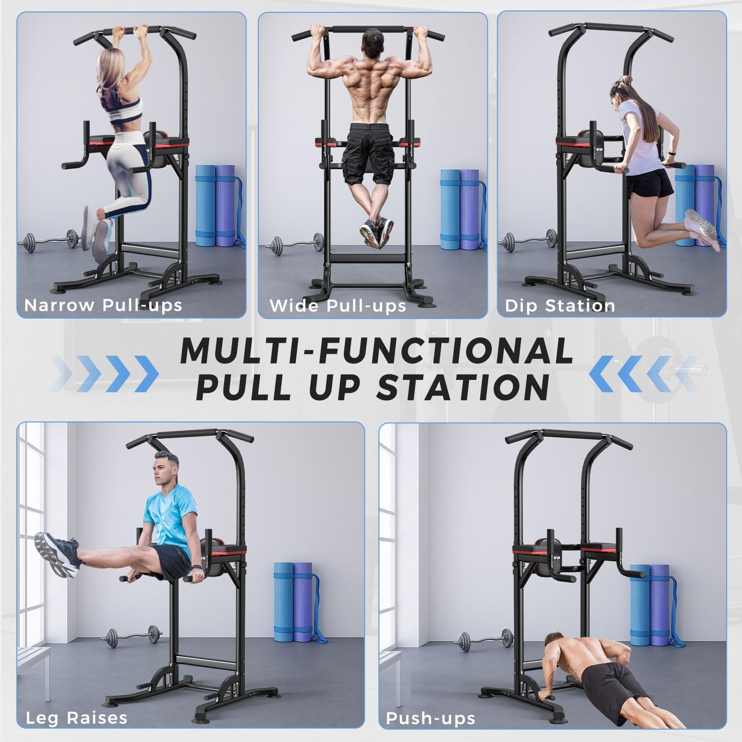 ホームジム多機能ディップステーション - 筋力トレーニング、 - Home Gym Multi Station のレビューと価格